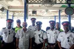 West Bay Community Officers Conduct Seven Mile Public Beach Walkthrough