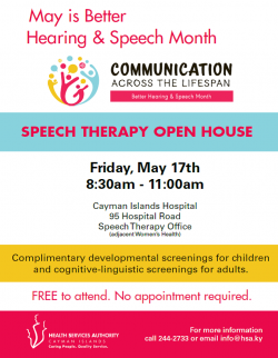 HSA offers free evaluation for children and adults with speech and language disorders