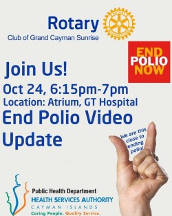 Rotary Sunrise hosts World Polio Day Event