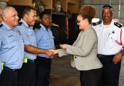 Fire Officers Honoured During Minister Visit