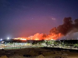 George Town Landfill on Fire