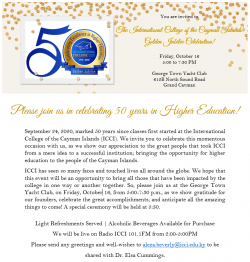 ICCI Celebrates 50 Years in Education