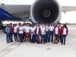 John Gray High School Students Tour Airport Terminal