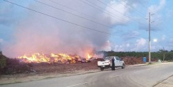 Fire at North Side Debris Site is Under Control