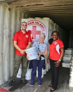 Governor Owen Visits Cayman Islands Red Cross Shelters