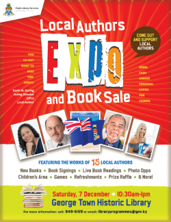 Celebrate Cayman’s Literary Talent at the Local Authors Expo and Book Sale